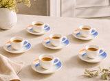 Kymen Espresso Cup (80cc) & Saucer Set of 6