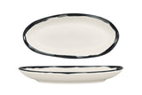 Lavis Black Assiette de service 25x14 cm (380cc)