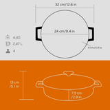 Cast Iron Casserole - 24 cm - Chaplin Home