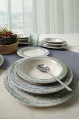 Deep Green Assos Dinnerware Set 24 ks - Chaplin Home