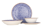 Edera Cobalt Geschirrset 24 Stück (groß) - Chaplin Home