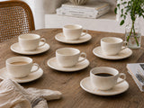 Granix Koffiekop met schotel - 250cc - set van 6