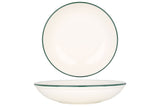 Green Edge Deep Plate 20 cm (650cc) - Chaplin Home