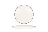 Prato Sobremesa Borda Verde 24cm - Chaplin Home