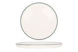 Assiette plate bord vert 26 cm - Chaplin Home