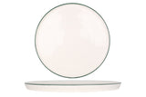Grön kant mattallrik 28cm - Chaplin Home