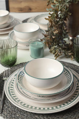 Conjunto de Louça Folha Verde 24 peças - Chaplin Home