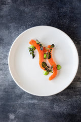 Iris Weiß Dessertteller 21 cm - Chaplin Home