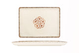 Assiette de service rectangulaire Storia 30x22 cm