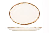 Fluer Amber Ovale Assiette de service 27x16cm