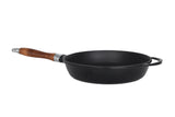 Bratpfanne aus Gusseisen mit Glasdeckel – 24 cm