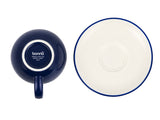Lavis Blue Tazzina da caffè con piattino - 350cc - set da 6