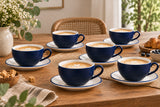 Lavis Blue Tazzina da caffè con piattino - 350cc - set da 6