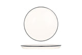 Prato de Sobremesa Linea Preto 22 cm - Chaplin Home