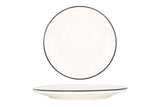 Linea Černý jídelní talíř 30 cm - Chaplin Home