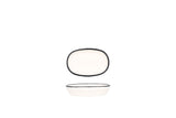 Linea Sort Oval Serviceplade 10 cm - Chaplin Home