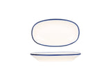 Linea Blue Oval serviceplade 19x11 cm - Chaplin Home