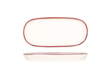 Linea Burgundy Servisní talíř oválný 25 cm - Chaplin Home