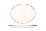 Linea Burgundy Serviceplade 31x24 cm - Chaplin Home