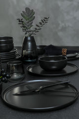 Nordic Mat Nero Servizio Piatti 18 pz - Chaplin Home
