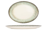 Rust Green Ovale Assiette de service 36x21 cm