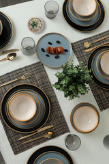 Safir Grå Spisesæt 24 stk - Chaplin Home