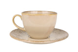 Sand Snell Teetasse mit Untertasse - 230cc - 6er-Set - Chaplin Home