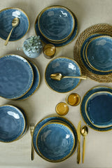 Shizen Blue Organic Dinnerware Set 18 pcs - Chaplin Home