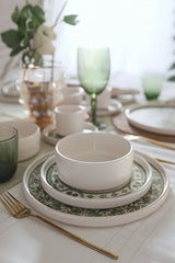 Service de table empilable vert Timeless 20 pcs - Chaplin Home
