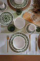 Service de table empilable vert Timeless 20 pcs - Chaplin Home