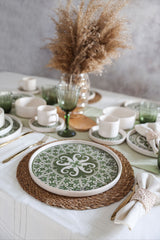 Service de table empilable vert Timeless 20 pcs - Chaplin Home
